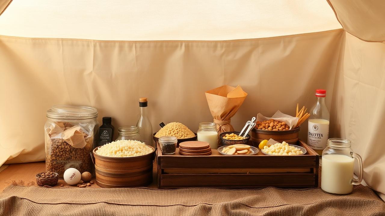 Cestas básicas com alimentos organizados